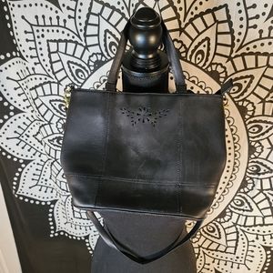 Etienne Aigner black leather bag